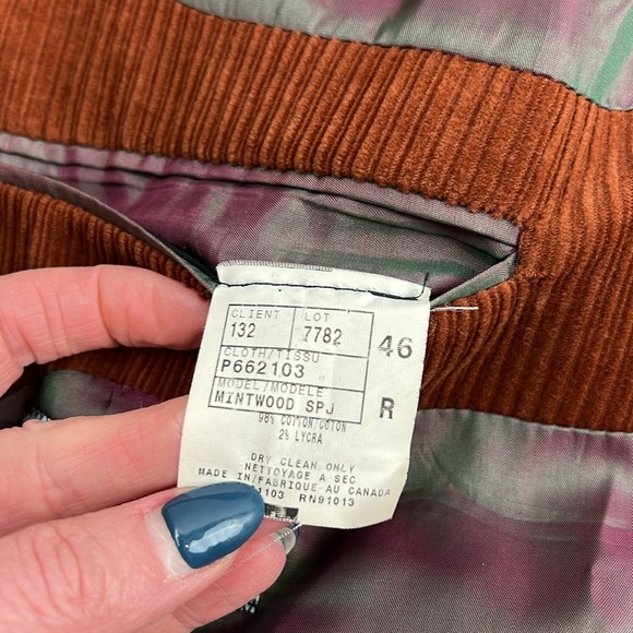 Jack Victor Men's Camel Corduroy Jacket Blazer - Picture 5 of 11